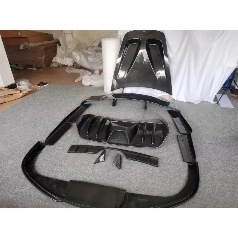 Beautiful Carbon Fiber HM Style Body Kit for F430 Front Spoiler Rear Spoiler Side Skirts and Wing Spoiler